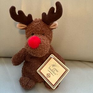 Russ Berrie Home Buddies Reindeer Plush 🎄 Red Nose Rudolph Christmas Toy